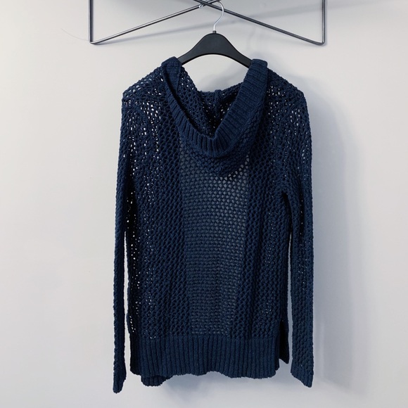 🍁BOGO 50%🍁 Hollister Navy Hooded Cardigan - Picture 2 of 4